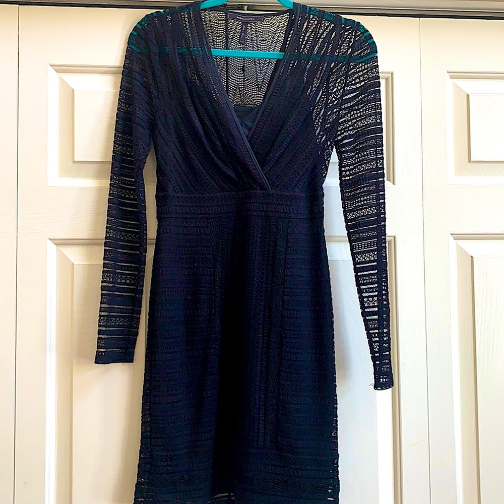 BCBG Max Azeria black lace dress